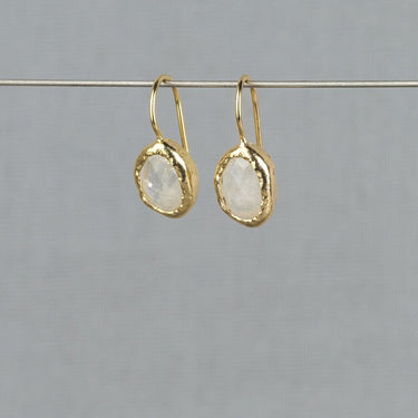 Boucles d'oreilles goutte - Pierre de lune