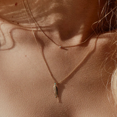 Collier Secret - émeraude