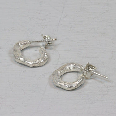 Boucles d'oreilles petit anneau - argent