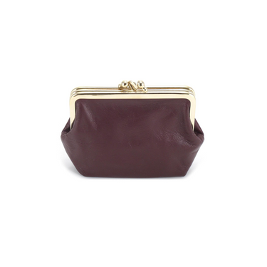 Clip purse - Burgundy Nubuk