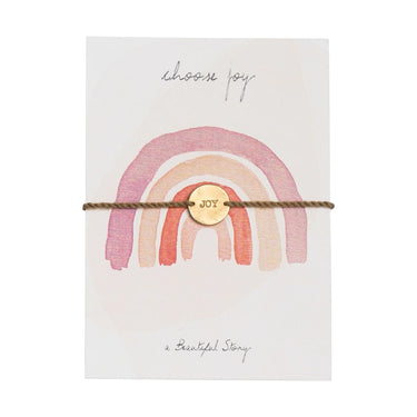 Bracelet Postcard doré - Choose joy