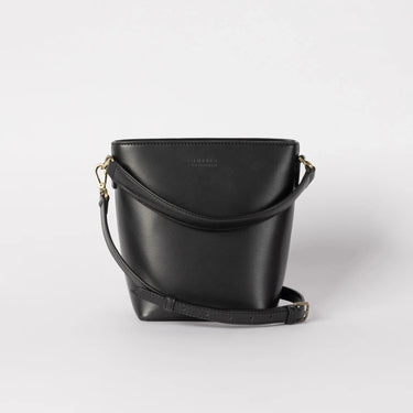 Sac Bobbi Bucket Midi Black Vegan Leather