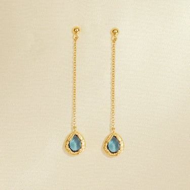 Boucles longues Lysia - bleu