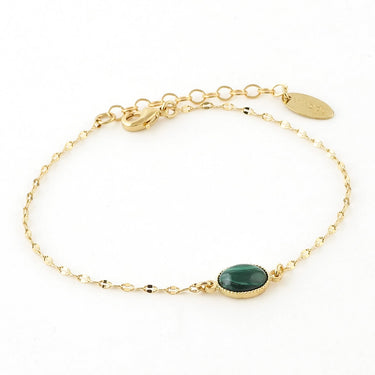 Ginko Bracelet - Malachite