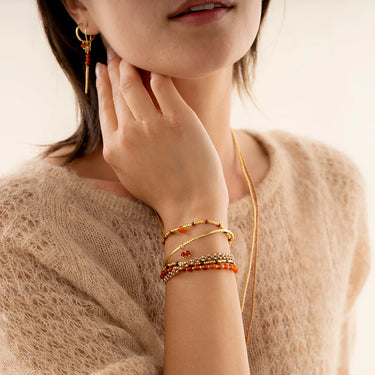 Beloved bracelet - gold &amp; lapis lazuli 