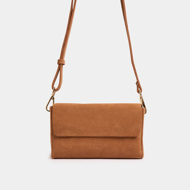 Sac AKPack large - suede dark nude